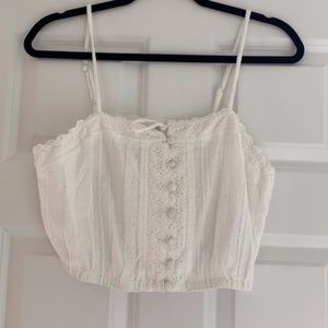 Urban Outfitters white crochet crop top